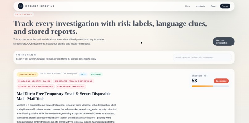 AI Internet Detective – screenshot 4