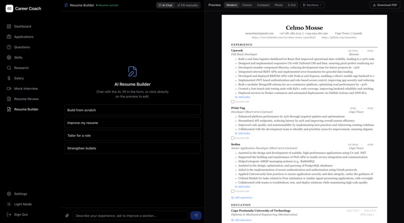 Career Coach AI – screenshot 3