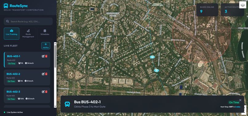 route sync – screenshot 1