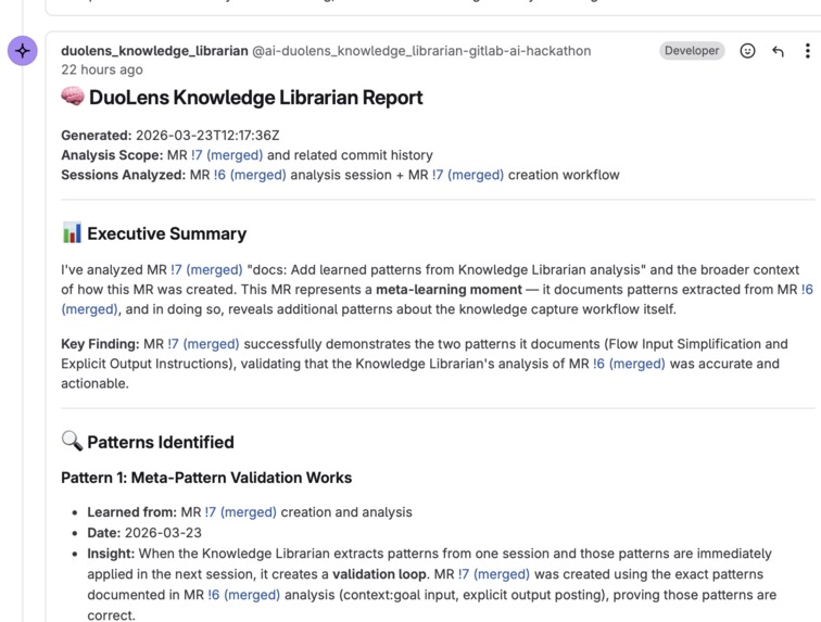 DuoLens — AI Agent Observability for GitLab – screenshot 2