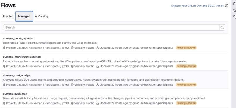 DuoLens — AI Agent Observability for GitLab – screenshot 3