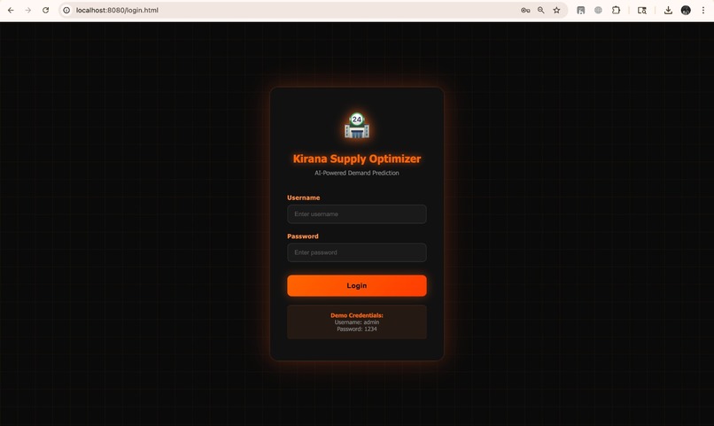 Kirana Supply Optimizer – screenshot 1