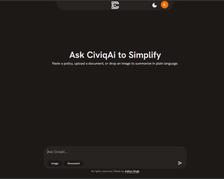 CiviqAI – screenshot 1