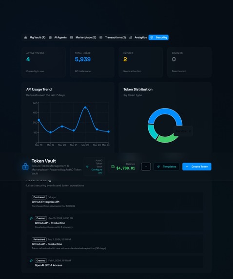 Enterprise-Grade API Token Vault Marketplace  – screenshot 6