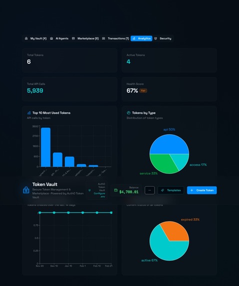 Enterprise-Grade API Token Vault Marketplace  – screenshot 5