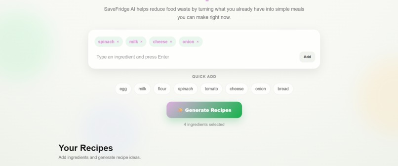 Save Fridge AI – screenshot 2