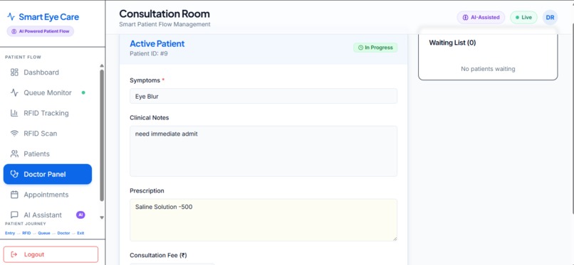 Smart Eye Care Flow System – screenshot 1