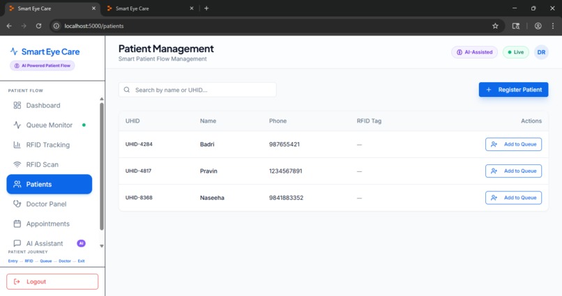 Smart Eye Care Flow System – screenshot 4