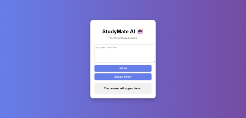 StudyMate AI – screenshot 1