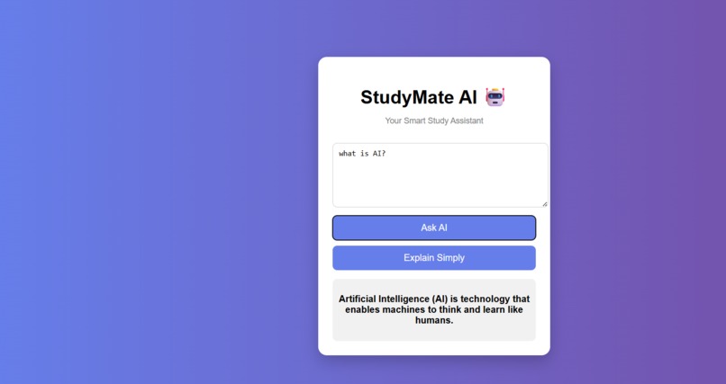 StudyMate AI – screenshot 2