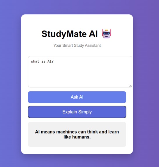 StudyMate AI – screenshot 3