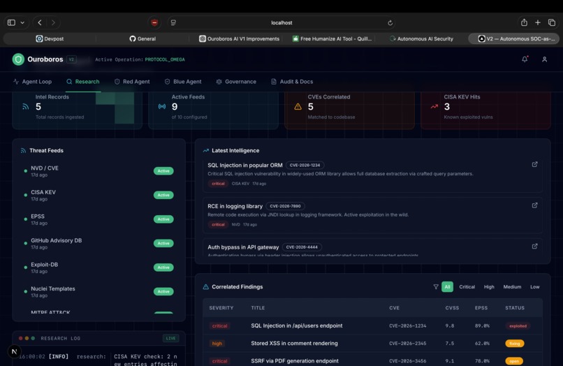 Ouroboros - Autonomous Security – screenshot 2