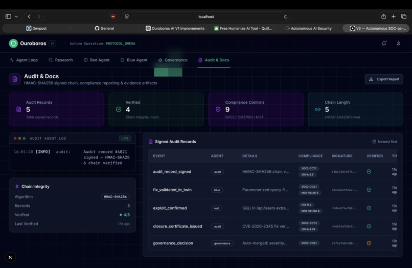 Ouroboros - Autonomous Security – screenshot 6