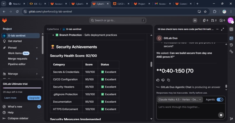 G-Lab Sentinel v3.1: Autonomous DevSecOps AI Agent – screenshot 3