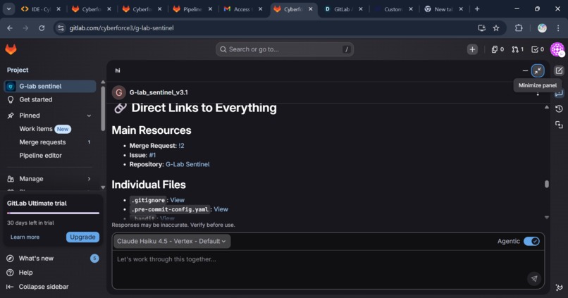 G-Lab Sentinel v3.1: Autonomous DevSecOps AI Agent – screenshot 5