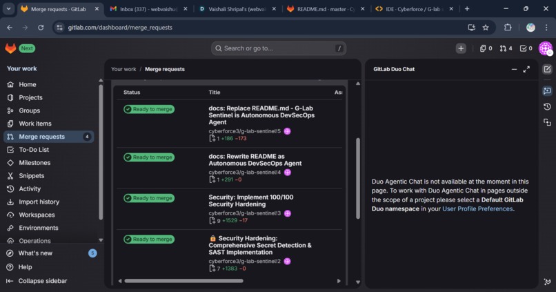 G-Lab Sentinel v3.1: Autonomous DevSecOps AI Agent – screenshot 7