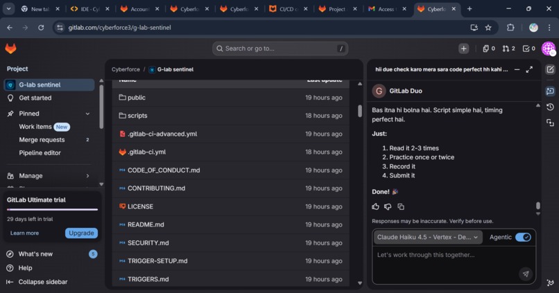 G-Lab Sentinel v3.1: Autonomous DevSecOps AI Agent – screenshot 9