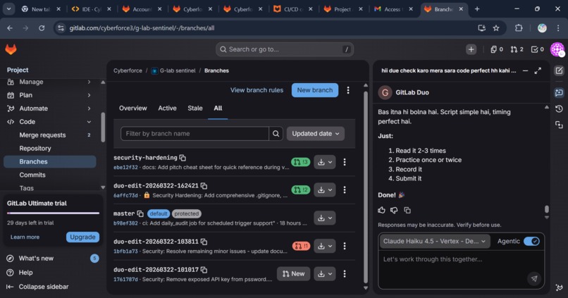 G-Lab Sentinel v3.1: Autonomous DevSecOps AI Agent – screenshot 10