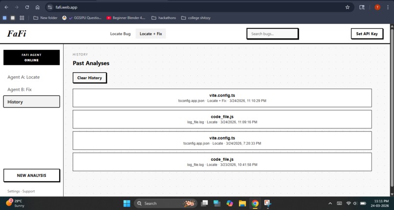FaFi- Fast Fix Agent – screenshot 1