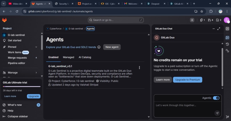 G-Lab Sentinel v3.1: Autonomous DevSecOps AI Agent – screenshot 11