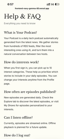 YourPodcast – screenshot 3