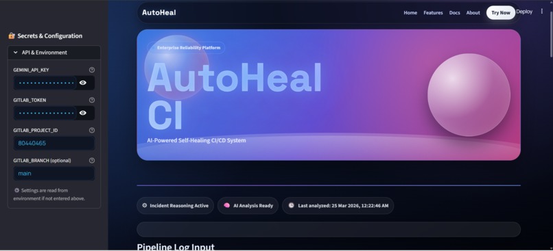 AutoHeal CI – screenshot 5