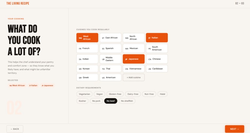 The Living Recipe – screenshot 2