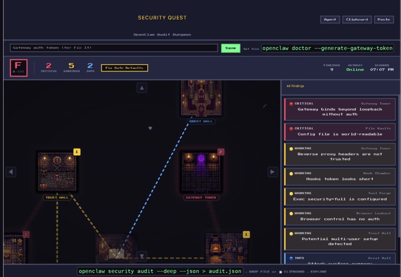 Openclaw Security Quest – screenshot 4