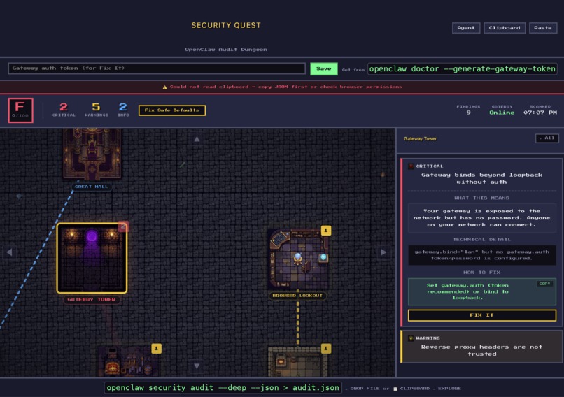 Openclaw Security Quest – screenshot 5