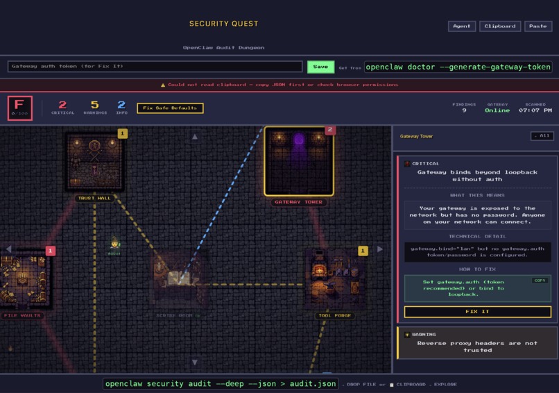 Openclaw Security Quest – screenshot 6