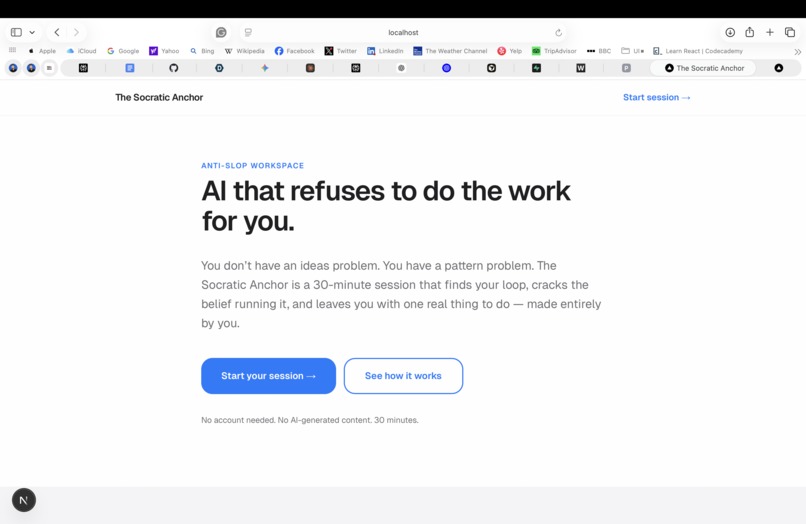 Socratic Anchor  – screenshot 1