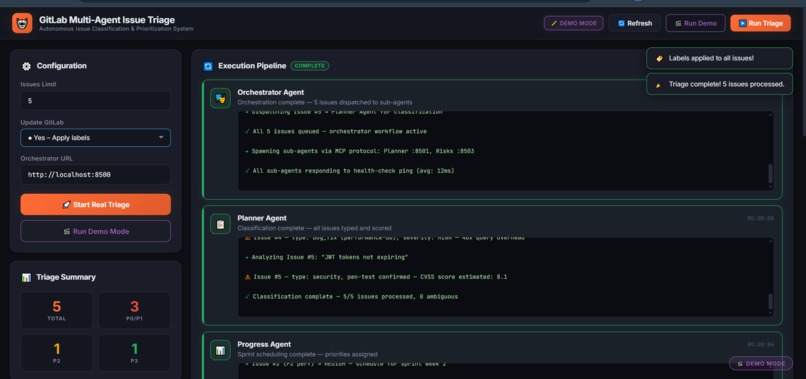 GitLab Multi-Agent Issue Triage – screenshot 2