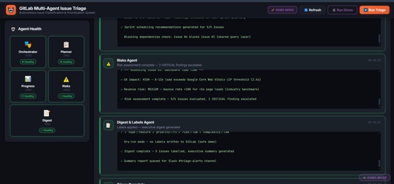GitLab Multi-Agent Issue Triage – screenshot 5