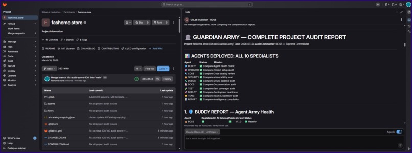 GitLab Guardian Army — AI Multi-Agent DevSecOps System – screenshot 2