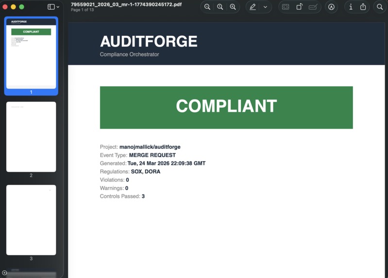 AuditForge – screenshot 2