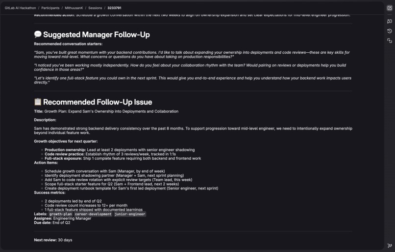 Developer Growth Path Agent – screenshot 1