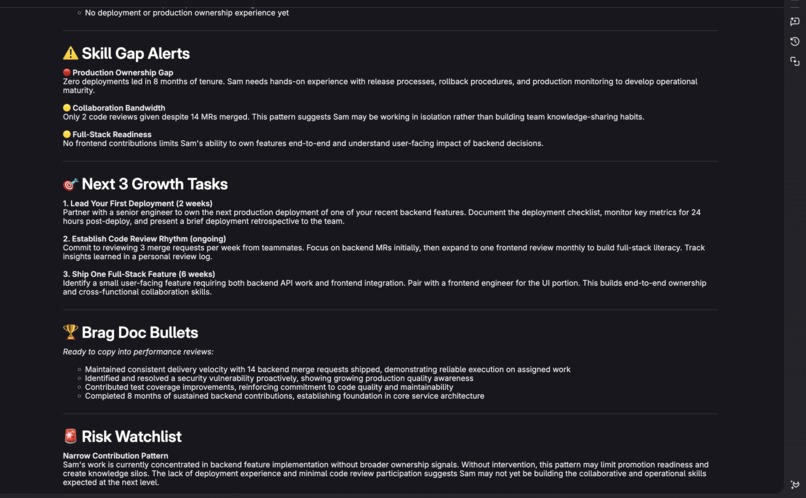 Developer Growth Path Agent – screenshot 3