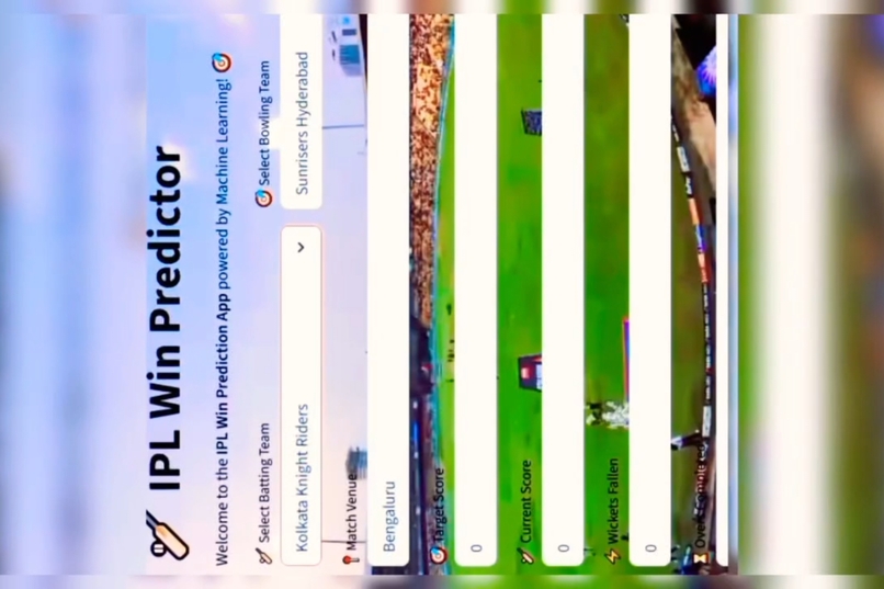 IPL Win Prediction System – screenshot 2