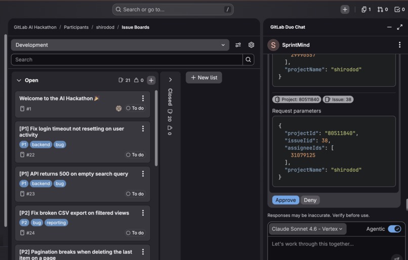 SprintMind – screenshot 1
