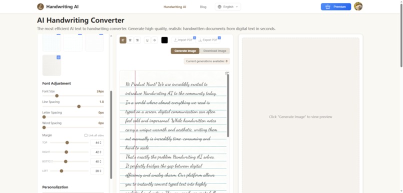 Handwriting AI – screenshot 1