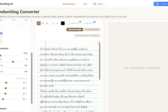 Handwriting AI