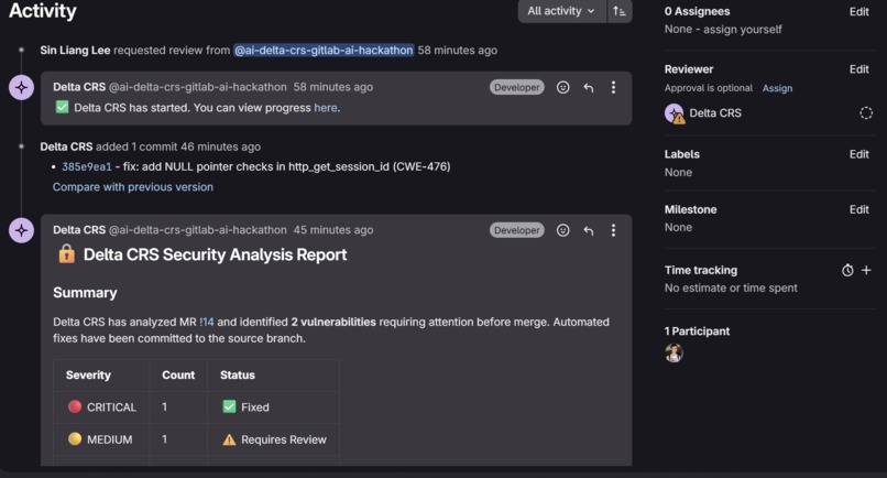 DELTA Cyber Reasoning System – screenshot 2