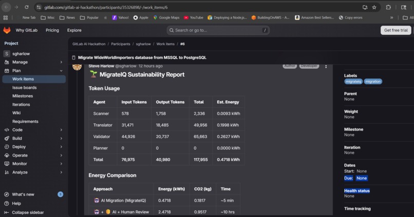 MigrateIQ - SQL dialect translator and full migration plan – screenshot 3