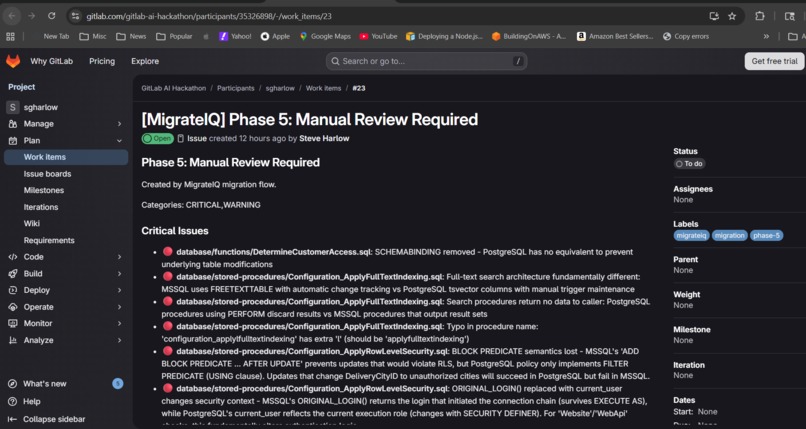 MigrateIQ - SQL dialect translator and full migration plan – screenshot 9