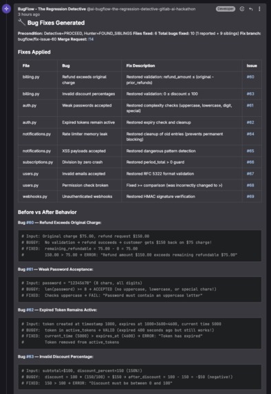 BugFlow: AI Regression Detective & CI Optimizer – screenshot 2