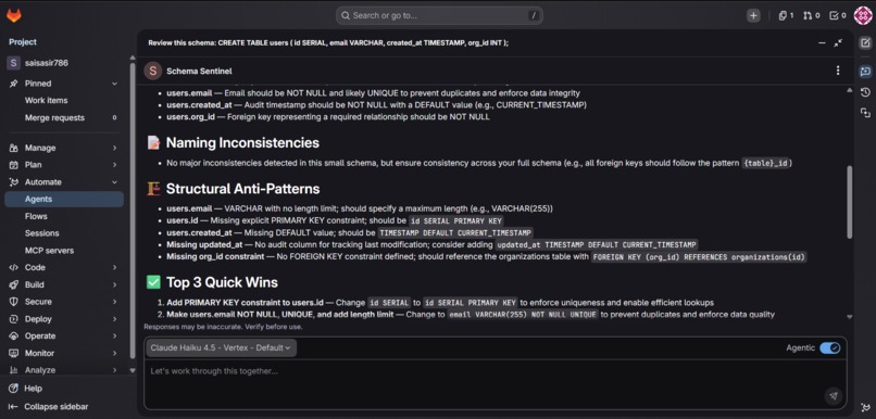 Schema Sentinel – screenshot 3