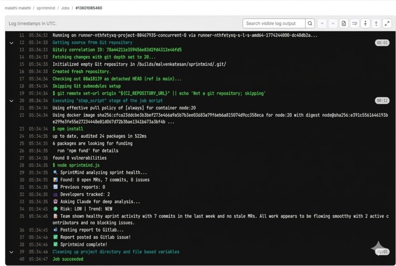 SprintMind – screenshot 3