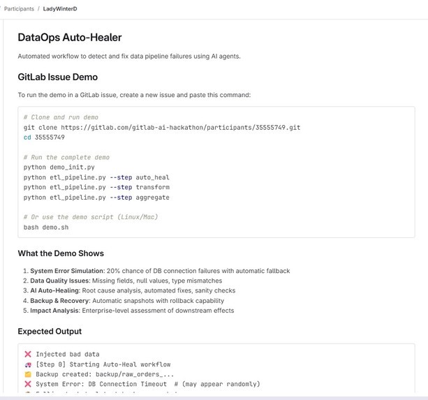 DataOps Auto-Healer – screenshot 2