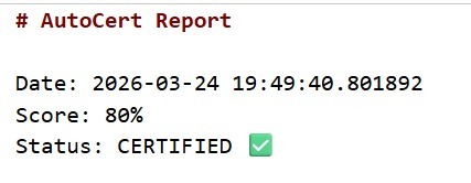 AutoCert – screenshot 1