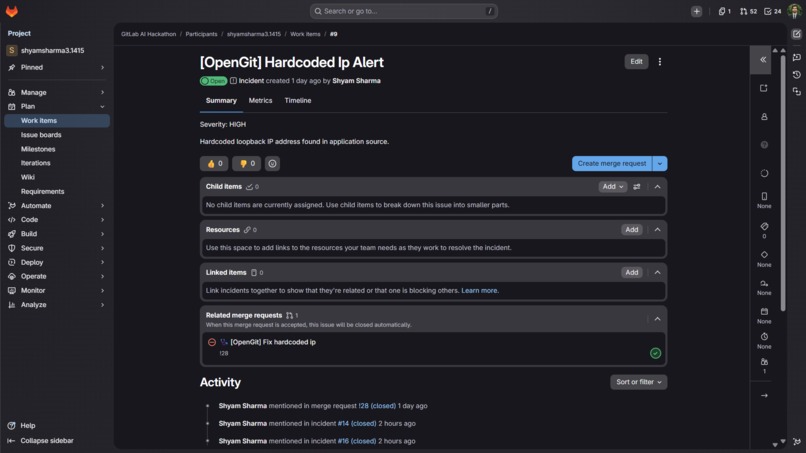 OpenGit SRE — Autonomous Namespace Guardian – screenshot 11